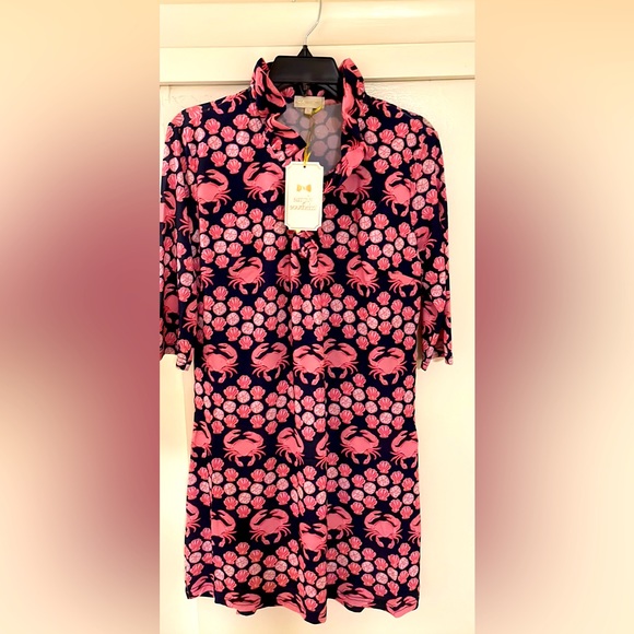 Simply Southern | Dresses | Simply Southern Ruffle Collar Dress Size M ...